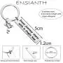 ENSIANTH Every Journey Starts with A Single Hop Keychain Frog Lover Gifts Travel Quote Motivational Jewelry Graduation Student Gift