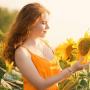 Hicarer Sunflower Pinky Promise Bracelet Necklace Earrings Long Distance Friendship Jewelry for Women Teen Girls
