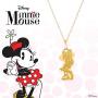 Disney Minnie Mouse 10KT Yellow Gold Pendant Necklace, 18 Inch Chain; Jewelry for Women