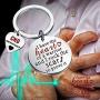 BAUNA CHD Keychain Heart Disease Gift I Have The Heart of A Warrior and I Rock The Scar to Prove It Congenital Heart Defect Warrior Survivor Jewelry Gift