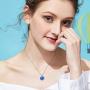 SOULMEET Sterling Silver Various Zodiac Necklace for Women Girls, Simulated Opal Jewelry Gifts Ideas for Birthday Christmas Anniversary Valentines Day