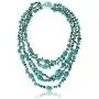 Gem Stone King 20 Inch Stunning 3 Strands Green Simulated Turquoise Necklace with Toggle Clasp Gem Stone King 20 Inch Stunning 3 Strands Green Simulated Turquoise Necklace with Toggle Clasp
