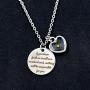 Stainless Steel Christian Faith Mustard Seed Lettering Necklaces, God Has You In Arm Necklace Memorial Gifts
