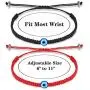 PPJew Handmade Evil Eye Bracelet Ojo Turco Kabbalah Protection Adjustable Red String Amulet Nazar Bracelets Set for Couples Women Men Family Bestfriend 2Pcs PPJew Handmade Evil Eye Bracelet Ojo Turco Kabbalah Protection Adjustable Red String Amulet Nazar Bracelets Set for Couples Women Men Family Bestfriend 2Pcs