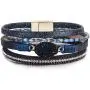 FANCY SHINY Leather Wrap Bracelet Boho Cuff Bracelets Crystal Bead Bracelet with Magnetic Clasp Jewelry Gifts for Women Teen Girls FANCY SHINY Leather Wrap Bracelet Boho Cuff Bracelets Crystal Bead Bracelet with Magnetic Clasp Jewelry Gifts for Women Teen Girls