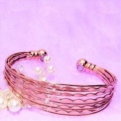Pure Copper Magnetic Therapy Bracelet for Arthritis, Rheumatoid Arthritis, RSI, Migraines and Fatigue