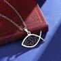 FaithHeart Jesus Ichthus Necklace, Stainless Steel/Gold Plated Jewelry Customize Available, Jesus Pieces Christian Fish Pendant Necklace (Send Gift Box)