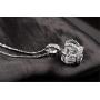 TIDOO Jewelry Womens Queen Crown Pendant Necklace 3 Lays Rose Gold/Platinum Plated with Austrain Crystals