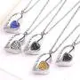Suxerlry Stainless Steel Cubic Zirconia Heart Pendant Urn Necklace Ashes Memorial Keepsake Jewelry Suxerlry Stainless Steel Cubic Zirconia Heart Pendant Urn Necklace Ashes Memorial Keepsake Jewelry