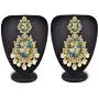 Aheli Handcrafted Enamel Meenakari Pearl Radha Krishna Jhumka Earrings Jewelry for Women Girls