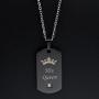 Thintom Couples Necklaces His & Hers Matching Set Titanium Stainless Steel Couple Pendant Necklace in a Gift Box