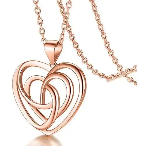 FaithHeart Celtic Knot Pendant Necklace Sterling Silver Irish Jewelry for Women Men Heart/Triangle Vintage/Cross Pendant Necklaces with 20 in Rolo Chain FaithHeart Celtic Knot Pendant Necklace Sterling Silver Irish Jewelry for Women Men Heart/Triangle Vintage/Cross Pendant Necklaces with 20 in Rolo Chain
