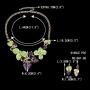 EVER FAITH Womens Austrian Crystal Sweet Strawberry Leaf Necklace Earrings Set