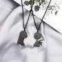 ENSIANTH The Nightmare Before Christmas Inspired Gift Jack Sally Charm Necklace Couple Gift Set Halloween Jewelry ENSIANTH The Nightmare Before Christmas Inspired Gift Jack Sally Charm Necklace Couple Gift Set Halloween Jewelry