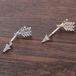 FXmimior Fashion Women Earrings Lucky Cupid ArrowDrop Dangle Earrings Jewelry (Gold)