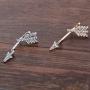 FXmimior Fashion Women Earrings Lucky Cupid ArrowDrop Dangle Earrings Jewelry (Gold)