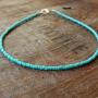 Bomine Boho Beaded Choker Necklace Handmade Turquoise Necklaces Adjustable Jewelry Chains for Women and Girls