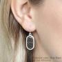 Moroccan Filigree Geometric Drop Earrings - Bohemian Metallic Cutout Hook Lightweight Dangles Flower Petal Leaf/Teardrop/Scallop/Circle/Quatrefoil