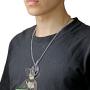 JAJAFOOK Unisex Fitness Gym Dumbbell Weight Lifting Plate Barbell Chain Pendant Charm Necklace