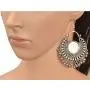 Zephyrr Fashion German Silver Afghani Dangler Hook Chandbali Earrings Mirrors For Girls and Women Zephyrr Fashion German Silver Afghani Dangler Hook Chandbali Earrings Mirrors For Girls and Women