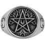 AsAlways Tree of Life Pentagram Ring Demon Devil Skull Men Stainless Steel Rings Vintage Jewelry