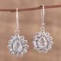 NOVICA Blue Topaz .925 Sterling Silver Dangle Earrings, Blue Glitz