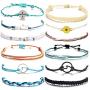 YANCHUN String Anklet Bracelet for Women Waterproof Strand Ankle Bracelets Set for Teen Girls