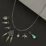 Lux Accessories Dreamcatcher Boho Tribal Charm Necklace 7 Charms Lux Accessories Dreamcatcher Boho Tribal Charm Necklace 7 Charms