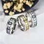 JAJAFOOK Women Men Fashion Simple Style Stainless Steel Butterfly Rings Jewelry,Size 6-13