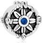 LovelyJewelry Compass Charm Bead for Snake Chain Bracelet