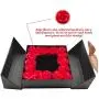 Luxury Gift Box of 16 Red Rose Flowers with Jewelry,Necklace,Earring,Ring,Give The Most Beautiful Rose Gift on Valentines Day,Birthday,Mothers Day,Proposal,Wedding and Anniversary (Black) Luxury Gift Box of 16 Red Rose Flowers with Jewelry,Necklace,Earring,Ring,Give The Most Beautiful Rose Gift on Valentines Day,Birthday,Mothers Day,Proposal,Wedding and Anniversary (Black)