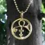 Male Female Soapstone Love Sex Icon Symbol Sign Prince Gold plated Pewter Unisex Womens Mens Boys Pendant Necklace Medallion Lucky Charm protection amulet for Men Women W Brass Ball Chain Male Female Soapstone Love Sex Icon Symbol Sign Prince Gold plated Pewter Unisex Womens Mens Boys Pendant Necklace Medallion Lucky Charm protection amulet for Men Women W Brass Ball Chain