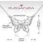 ELEGANZIA Butterfly Necklaces for Women Sterling Silver Jewelry Sparkling Cubic Zirconia for Teenage Girls Girlfriend Mom