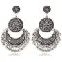 Rinhoo Vintage Retro Ethnic Bohemian Style Fringes and Floral Tassels Brocade Lotus Mexico Gypsy Drop Dangle Earring Women Girls Jewelry