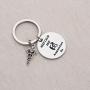 UJIMS Acupuncturist Gift Acupuncture Keychain Keep Calm Acupuncture On Keychain Gift for Acupuncture Graduation TCM Jewelry for Acupuncture Lover