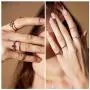 Gold rings set for woman: stacking knuckle midi figure rings packs with multiple size for everyday wear