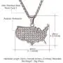 U7 Nation Map Pendant Patriotism Jewelry 18K Gold Plated Necklace Pendant with Adjustable Rolo Chain U7 Nation Map Pendant Patriotism Jewelry 18K Gold Plated Necklace Pendant with Adjustable Rolo Chain