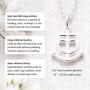 Friendship Anchor Sterling Silver Necklace - Unique Best Friend Jewelry Gift for Birthday Nautical Spiritual Christian