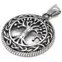 Gungneer Tree of Life Necklace Pendant Stainless Steel Protection Lucky Talisman Celtic Jewelry for Men Women