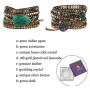 Plumiss Women Boho Handmade Natural Stone Wrap Bracelets Variety Beads Strand Bracelet for Men Collection