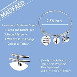 MAOFAED Dance Gift Pole Dancing Gift I’d Rather Be Pole Dacing Bracelet Dancer Gift Pole Dance Coach Gift Dancer Gift