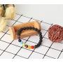 LOYALLOOK 6-12PCS Lava Stone Bracelet Chakras Bead Natural Stone Bracelet Oil Diffuser Bracelet
