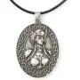 HAQUIL Viking Necklace - Metal Alloy, Viking God Valkyrie Freya Pendant - PU Leather Cord, 23.6'' HAQUIL Viking Necklace - Metal Alloy, Viking God Valkyrie Freya Pendant - PU Leather Cord, 23.6''