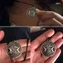Triple Moon Goddess Pendant Tree of Life Necklace Pentacle Pentagram Wiccan Triple Moon Goddess Pendant Tree of Life Necklace Pentacle Pentagram Wiccan