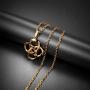 U7 Gothic Punk Jewelry Personalized Snake Necklace Pendant Chain in Platinum Gold Color, Gift for Men Women
