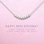80th Birthday Gifts for Women - Sterling Silver Necklace Eight Pearls for Her 8 Decades - 80 Years Old Jewelry Gift Idea