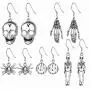 Halloween Theme Drop Dangle Earrings Sets Including Halloween Spider Pumpkin Ghost Bat Moon cat Skeleton Skull Halloween Earrings for Women Girls Kids Halloween Theme Drop Dangle Earrings Sets Including Halloween Spider Pumpkin Ghost Bat Moon cat Skeleton Skull Halloween Earrings for Women Girls Kids