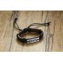 PJ Jewelry 2 Pack Religious What Would Jesus Do WWJD Braided Leather Bracelet Wristband for Men