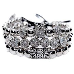 KOKOSHELL Royal Crown Jewels 3PCS Set - Gold/Silver Bracelets