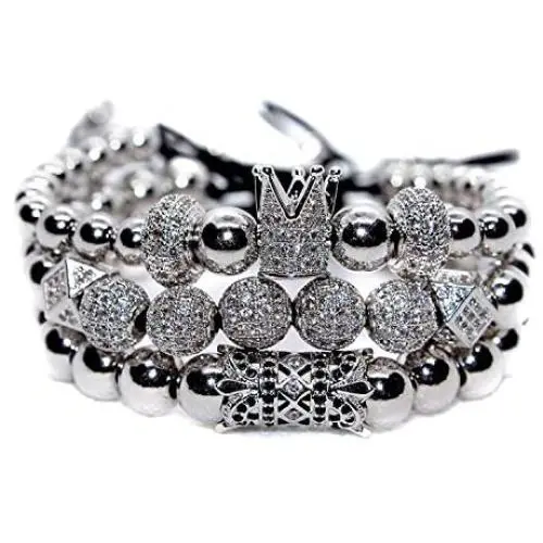 KOKOSHELL Royal Crown Jewels 3PCS Set - Gold/Silver Bracelets